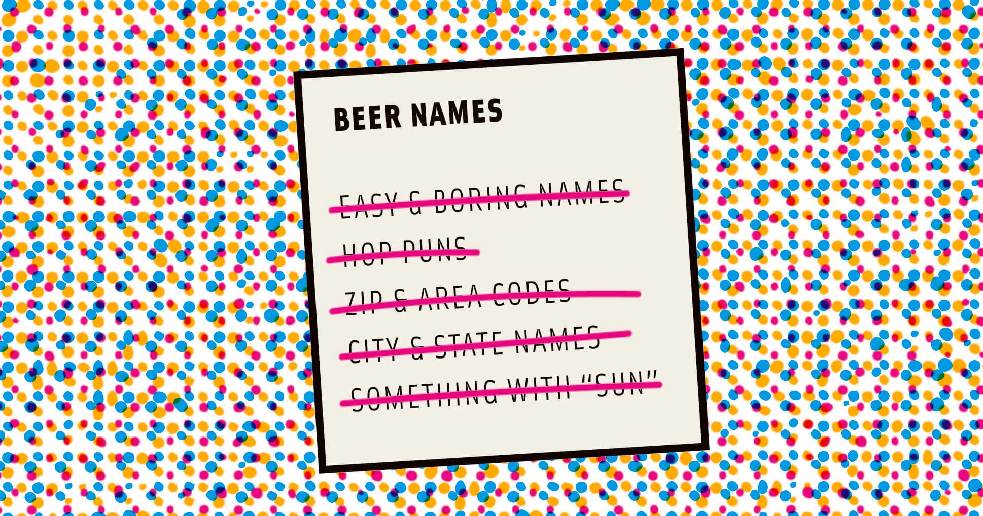 The Fraught Process of Naming Beers