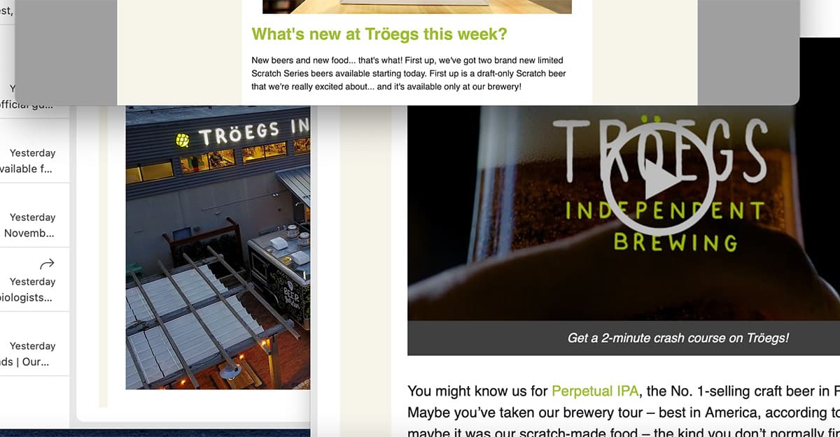 You’ve Got Mail: How Tröegs Built and Sustains its Email Marketing